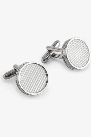 Next Round Carbon Cufflinks