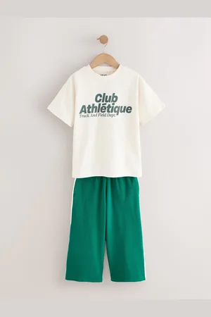 Next T-Shirt And Wide Leg Joggers Set (3-16yrs)