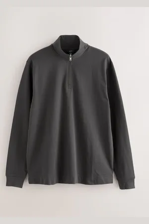 Next Slate 100% Cotton Lightweight Quarter Zip Jumper