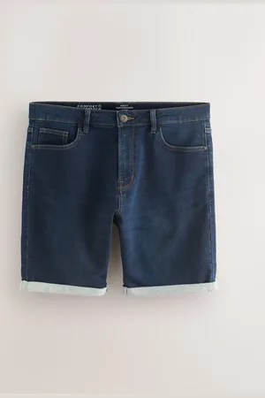 Next Dark Comfort Stretch Denim Shorts