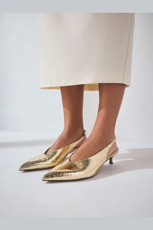 Next Extra Wide Fit Forever Comfort Point Toe Low Slingback Kitten Heels