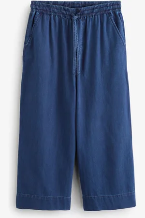Next Dark Dark Lightweight Denim Wide Crops
