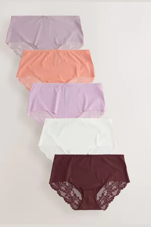 Next Midi No VPL Lace Back Briefs 5 Pack