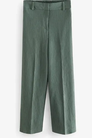 Next Textured Crinkle Wide Leg Trousers