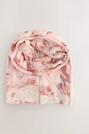 Next Marble with Gold Foil Lightweight Scarf