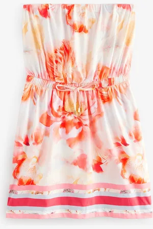 Next 100% Cotton Jersey Bandeau Summer Mini Dress
