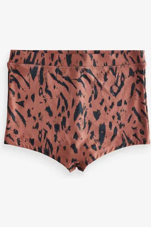Next Brown/ Animal Shorts Bikini Bottoms
