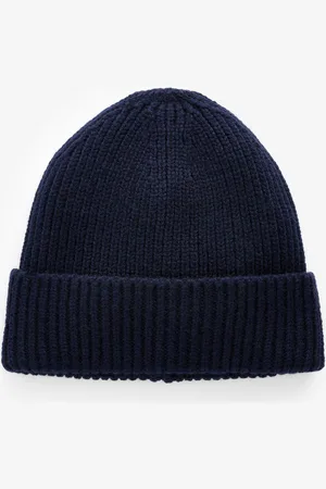 Next Blue Knitted Beanie Hat