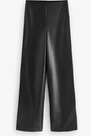 Next Faux Leather Smoothing Wide Leg Trousers