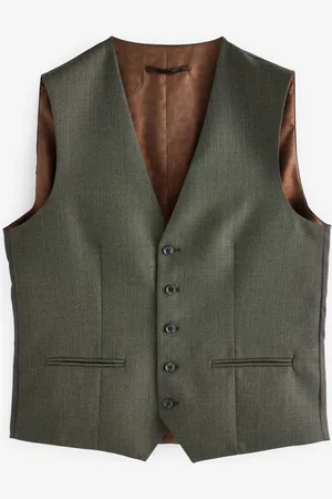 Next Textured Wool Suit: Waistcoat