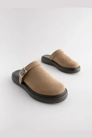 Next Mink Forever Comfort Sling Back Buckle Clogs