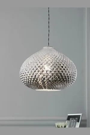 Next Chrome Glamour Easy Fit Pendant Lamp Shade
