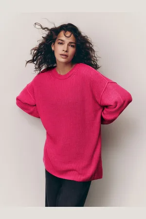 Next Bright Cosy Crew Neck Longline Tunic Knitted Jumper