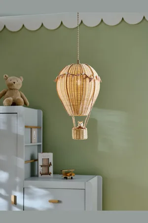 Next Natural Bertie Bear Hot Air Balloon Easy Fit Pendant Lamp Shade