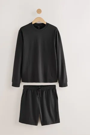 Next Slate 100% Cotton Sweatshirt And Shorts Set