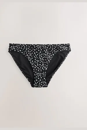 Next /White Spot High Leg Bikini Bottoms