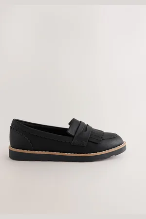 Next Wide Fit (G) School Loafers