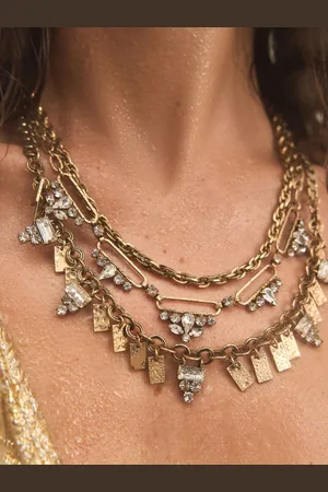 Next Tone Tabitha Simmons x Maggie P Vintage Layered Necklace