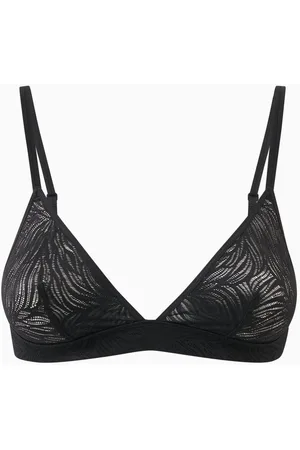 Sheer Marquisette Lace Unlined Triangle Bralette