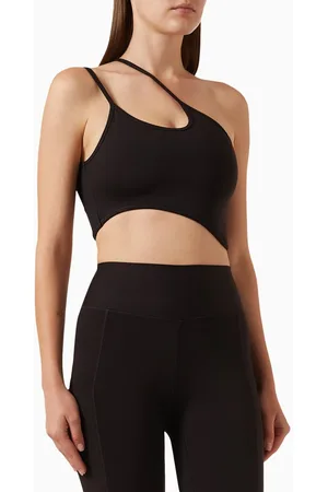 Buy The Giving Movement Black Double Layer Sports Bra in Softskin100© for  Women in UAE