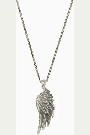 EMANUELE BICOCCHI Sterling Silver Wing Pendant Necklace