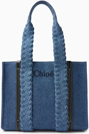 Chloé Medium Woody Tote Bag in Denim