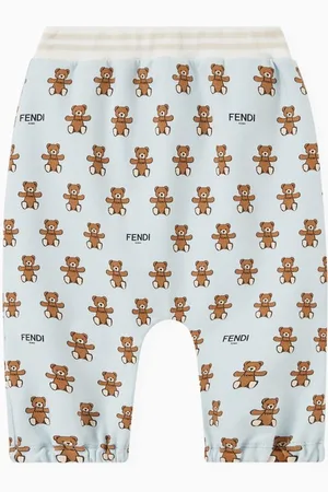 Fendi All-over Bear & Logo Print Sweatpants in Cotton