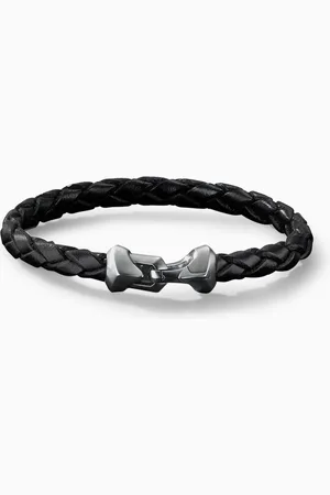 David Yurman Armory® Bracelet in Leather with Sterling Silver, 6.6mm