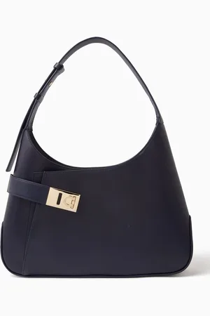 Salvatore Ferragamo Large Hobo Shoulder Bag in Leather