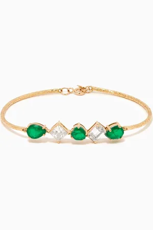 Dima Emerald & Topaz Bracelet in 18kt