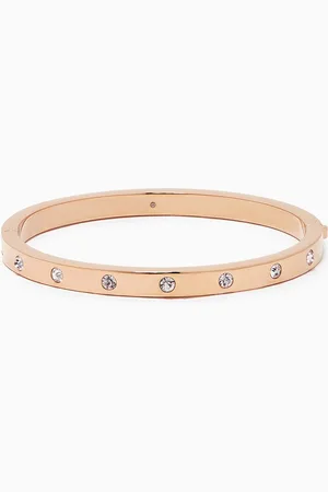 Kate Spade Set in Stone Hinged Bangle in Metal