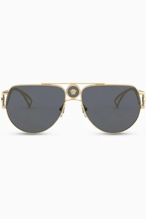 VERSACE Medusa Pilot Sunglasses in Metal