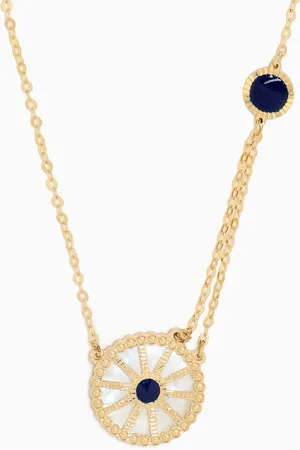 Damas Amelia Dubai Mother of Pearl Reversible Necklace in 18kt Gold
