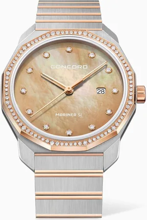 CONCORD Mariner SL Lady Quartz Diamond & 18kt Rose-gold Watch, 30mm