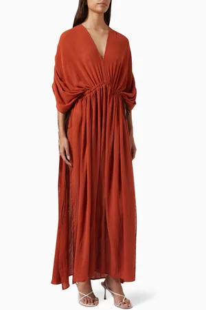 Caravana Muyil Maxi Dress in Cotton-gauze