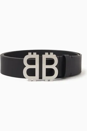 Balenciaga Crypto BB Belt in Leather