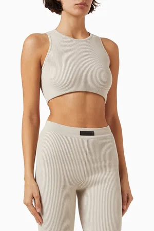 FEAR OF GOD Sports Crop Tank Top in Cotton-blend