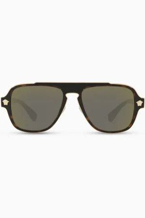 VERSACE Aviator Sunglasses with Medusa