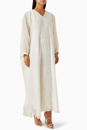 Hessa Falasi Beaded Lace Kaftan