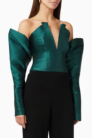 NAFSIKA SKOURTI Hollywood Top in Satin