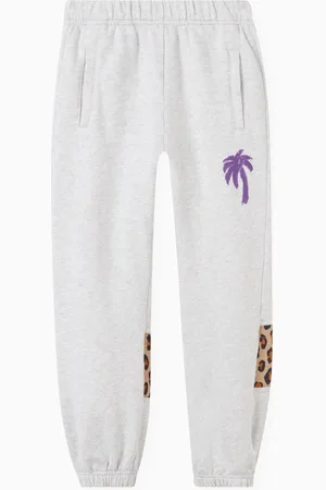 Palm Angels Palmbrush Animalier Sweatpants in Cotton
