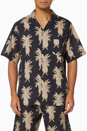 Desmond & Dempsey Howie Pineapple Cuban Pyjama Shirt