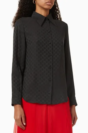 Gucci GG Shirt in Silk-crêpe