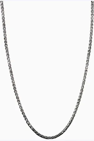 David Yurman Small Box Chain Necklace in Sterling , 2.7mm