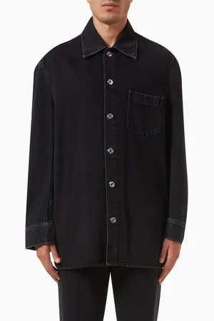 Lanvin Cocoon Overshirt Jacket in Denim