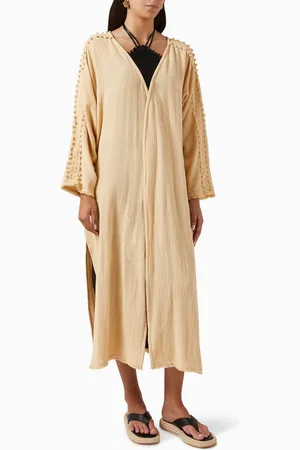 Caravana Kolonte Long Cardigan in Cotton-jute