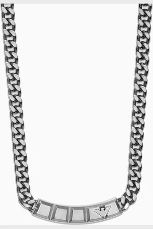 Emporio Armani EA Eagle Sentimental Necklace in Stainless Steel