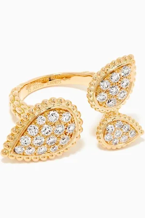 Boucheron Serpent Bohème Three Motifs Diamond Ring in 18kt Gold