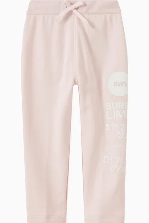 Burberry Angie Address Print Sweatpants in French Terry
