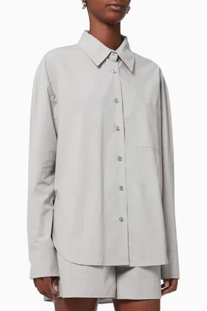 The Frankie Shop Lui Oversized Shirt in Organic Cotton